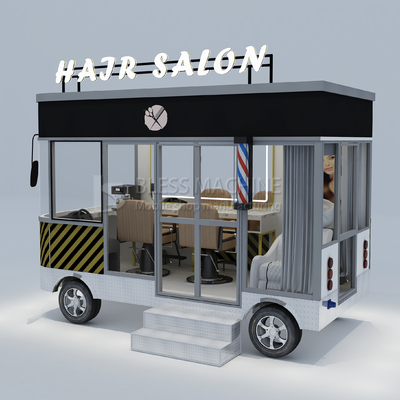 3.0kw Electric Mobile Hair Cut Salon Barber Shop Style Design Perm Van Truck Trailer Cart