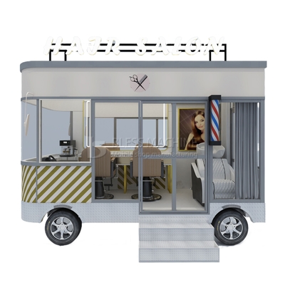 Electric Mobile Hair Cut Salon for Retail and Vegetable Processing Plant Style Design