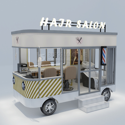 Electric Mobile Hair Cut Salon for Retail and Vegetable Processing Plant Style Design