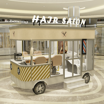 Electric Mobile Hair Cut Salon for Retail and Vegetable Processing Plant Style Design