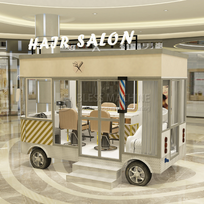 Electric Mobile Hair Cut Salon for Retail and Vegetable Processing Plant Style Design