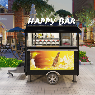 2022 Electric Mobile Iced Fresh Beer Wine Cocktail Drink Bar Van Trailer for Customers