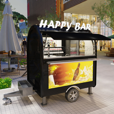2022 Electric Mobile Iced Fresh Beer Wine Cocktail Drink Bar Van Trailer for Customers
