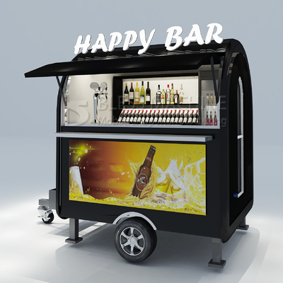 2022 Electric Mobile Iced Fresh Beer Wine Cocktail Drink Bar Van Trailer for Customers
