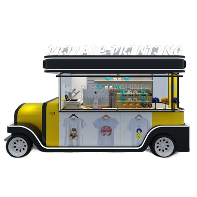 2022 Mobile T-shirt Hat Cup Hot Stamping and Printing Shop Truck Trailer for Printing