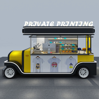 2022 Mobile T-shirt Hat Cup Hot Stamping and Printing Shop Truck Trailer for Printing