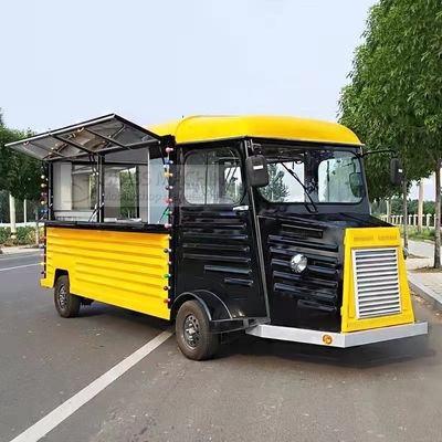 4 Road Wheels Electric Mobile Van for Multipurpose Fast Food Snack Catering Drinks Coffee