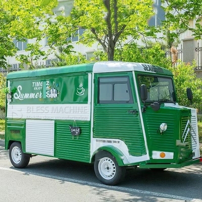4 Road Wheels Electric Mobile Van for Multipurpose Fast Food Snack Catering Drinks Coffee