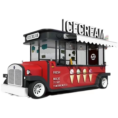 Customized 2022 Multifunctional Ice Cream Cold Drink Coffee Milky Tea Trailer Van Truck
