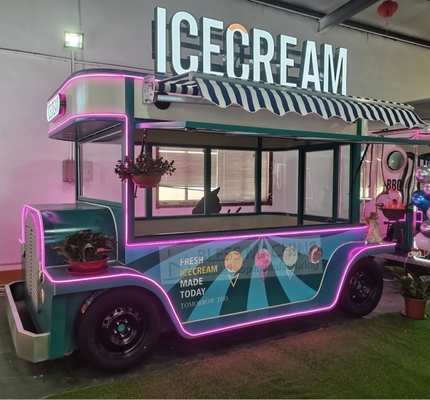 Customized 2022 Multifunctional Ice Cream Cold Drink Coffee Milky Tea Trailer Van Truck