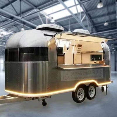 2022 Electric Mobile Wine Cocktail Drink Bar Van Customized Length Stainless Steel Trailer