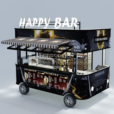 110v/220v Electric Mobile Wine Cocktail Drink Bar Van Truck Trailer Cart for Farms 2022