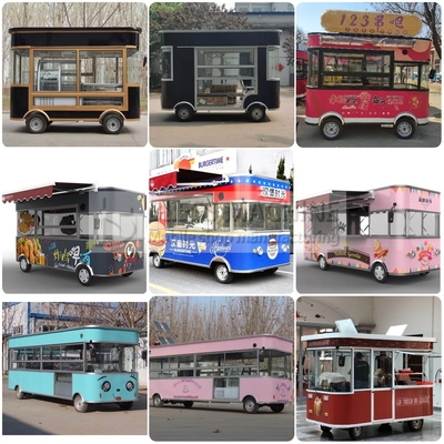 110v/220v Electric Mobile Wine Cocktail Drink Bar Van Truck Trailer Cart for Farms 2022