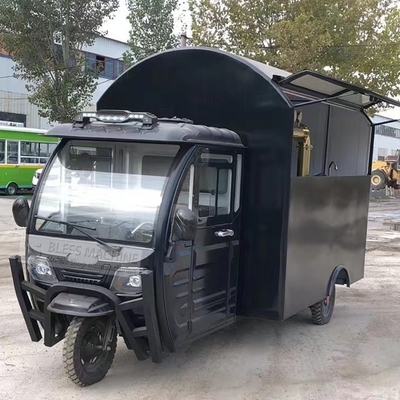 2023 Retail Electric Mobile Tricycle for Fresh Drinks Galvanized Steel Material