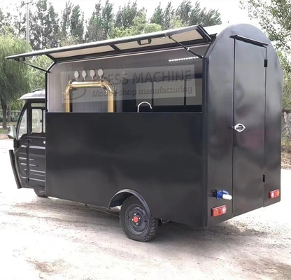 2023 Retail Electric Mobile Tricycle for Fresh Drinks Galvanized Steel Material