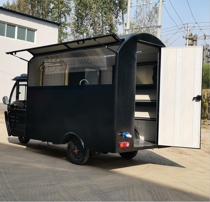 2023 Retail Electric Mobile Tricycle for Fresh Drinks Galvanized Steel Material