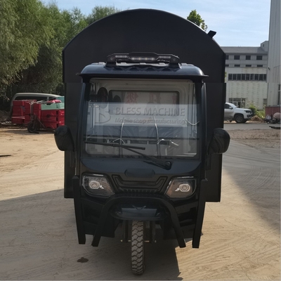 2023 Retail Electric Mobile Tricycle for Fresh Drinks Galvanized Steel Material