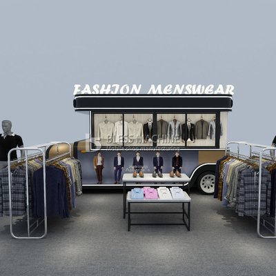 Electric Mobile Clothing Men's Wear Shop Van Truck with 40kms per hr Machinery Function