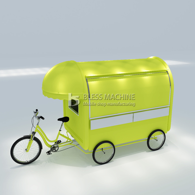 Multipurpose Mobile Fast Food Snack Beverage Pedal Bicycle Tricycle for Snack Food 2022