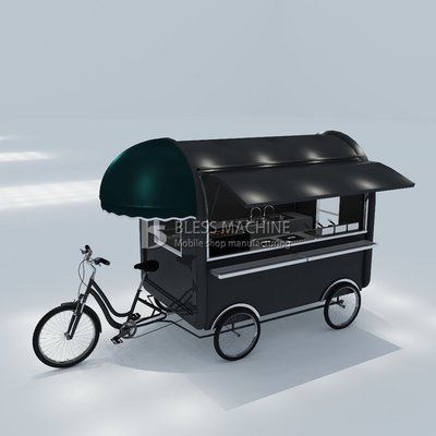 2022 Outlet Multipurpose Mobile Fast Food Snack Beverage Drinks Pedal Bicycle Tricycle