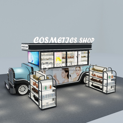 2023 Customized Electric Mobile Cosmetics Make-up Product Skin Care Boutique Trailer Cart