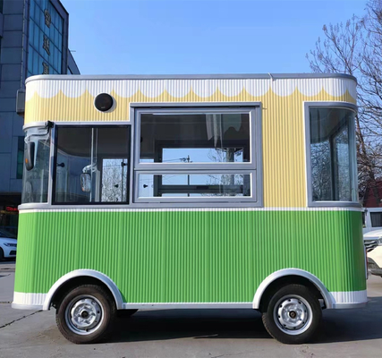 Mobile Electric Snack and Beverage Catering Van Truck Kiosk Cart for On-the-Go Needs