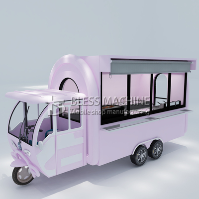Multipurpose Mobile Electric Tricycle for Fast Food Snack Beverage Drinks 40kms per hr
