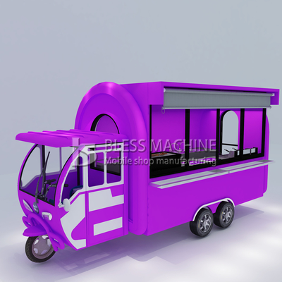 Multipurpose Mobile Electric Tricycle for Fast Food Snack Beverage Drinks 40kms per hr