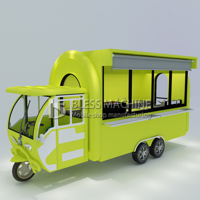 Multipurpose Mobile Electric Tricycle for Fast Food Snack Beverage Drinks 40kms per hr