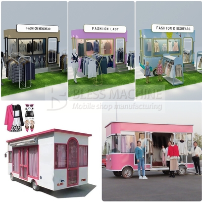 1000kg Electric Mobile Clothing Shop Van Truck for Men's Women's and Children's Wear