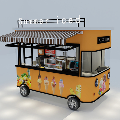 2022 Global Electric Mobile Ice Cream and Cold Drink Truck Customized for Summer Iced