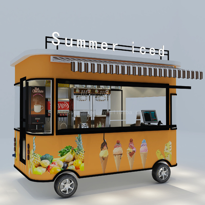 2022 Global Electric Mobile Ice Cream and Cold Drink Truck Customized for Summer Iced