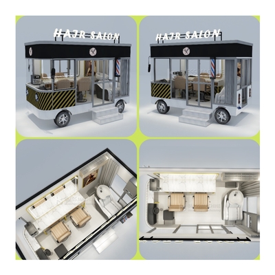2023 Electric Mobile Hair Salon Barber Shop Van Truck Trailer Boutique Cart for Home