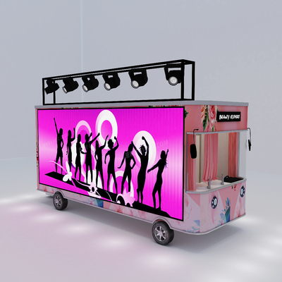 Electric Mobile Clothing Truck with Scarf Bag Shoes Raw Material Corn and Galvanized Steel