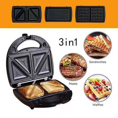 KJ-302 Household Panini Sandwich and Waffle Machine with Multifunctional Features