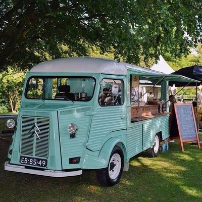 Multifunctional Silver 304 Stainless Steel Mobile Electric Food Truck for Popular Snack Sales