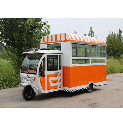 Customizable 2022 Home Food Tricycle Cart Made of Carved Metal Plate and Stainless Steel