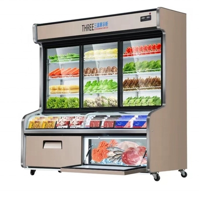 R404a Refrigerant and 10 Degree Temperature Super Performance Refrigerator Freezer with Low Investment