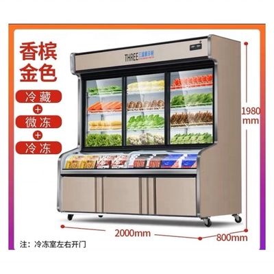 R404a Refrigerant and 10 Degree Temperature Super Performance Refrigerator Freezer with Low Investment
