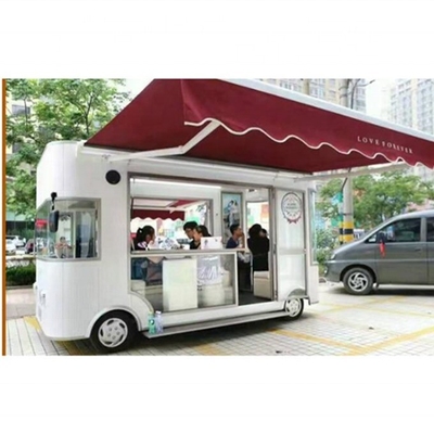 Fiber Glass Stainless Steel Food Truck Trailer BLS-125A Customized Power