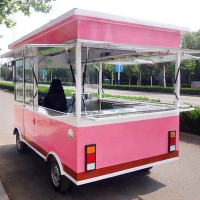 Fiber Glass Stainless Steel Food Truck Trailer BLS-125A Customized Power