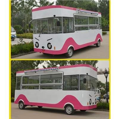 Fiber Glass Stainless Steel Food Truck Trailer BLS-125A Customized Power