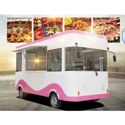Fiber Glass Stainless Steel Food Truck Trailer BLS-125A Customized Power