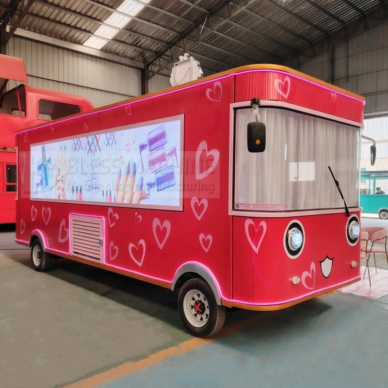 85kms Long Distance US Standard Coffee Food Trailer for Customized Mobile BBQ Snack Van