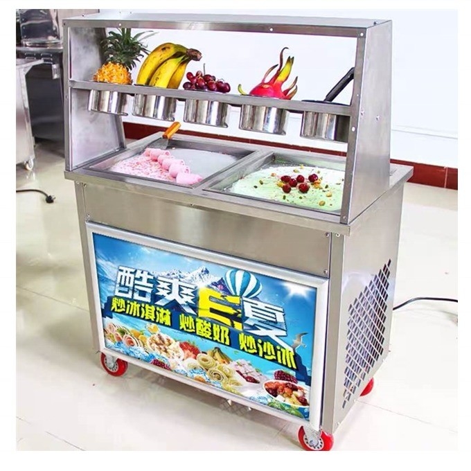 s Leading 23 Years Ice Cream Rolls Cart with Low Investment and Milk Raw Material