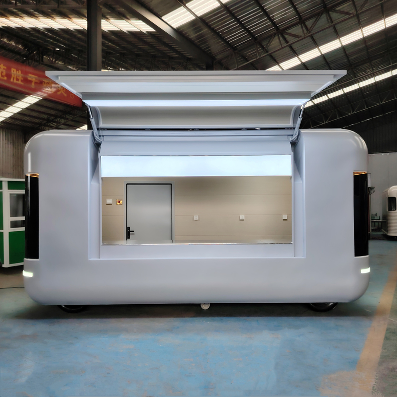 Customized Galvanized Steel Mobile Food Snack Trailer Boutique Cart for and Retail