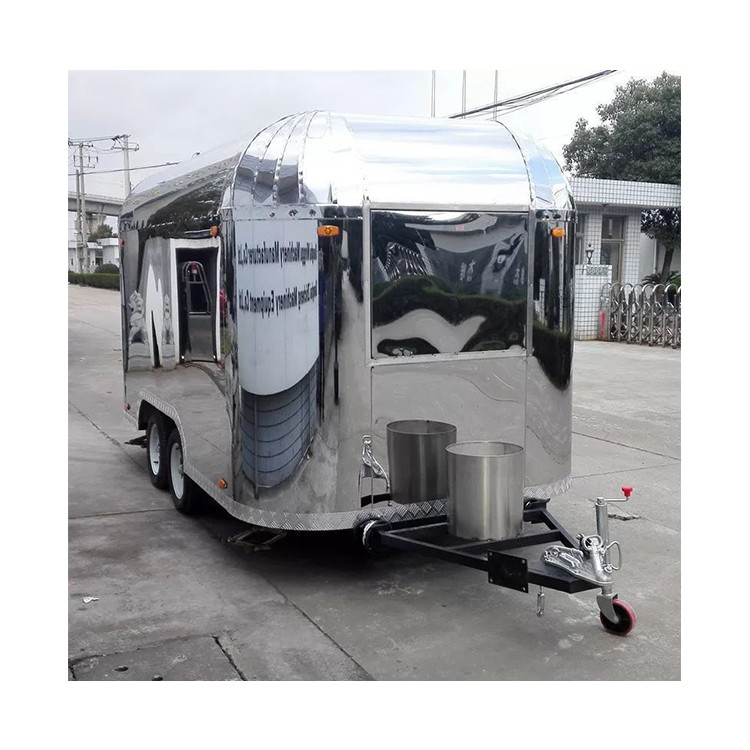 110V/220V/380V Voltage Stainless Steel Small Food Trailer for Fast Food Van at Direct