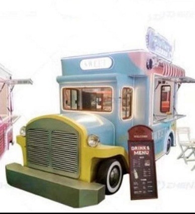 Food Beverage Super Performance Mobile Food Cart with Low Investment and Water System