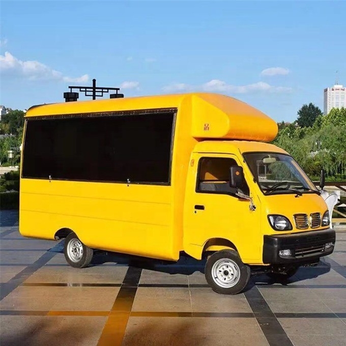 Outdoor Street Donut Fast Food Mobile Food Cart Trailer Truck with Electricity System