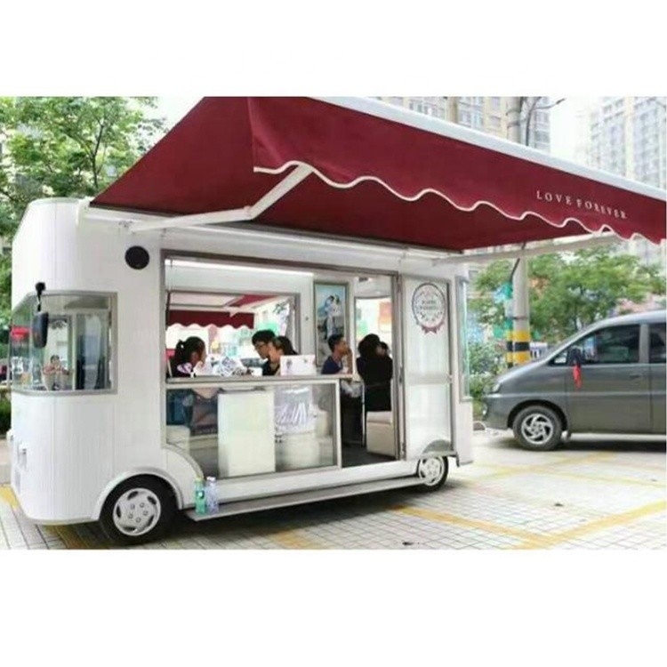 Carved Metal Plate and Material Electric Food Truck for Fast Food in 2022 Standard